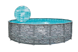 Pool med metallram Elite Ø 4,88 × 1,22 m Sten Design