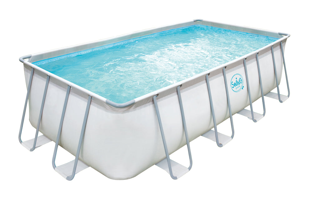 Rektangulär Pool med metallram Elite 5,49 × 2,74 × 1,32 m