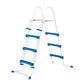 Oval Pool med metallram Elite 4,88 × 3,05 × 1,07 m med Filterpump 3,8 m³/h, Stege, Poolöverdrag och Underlag