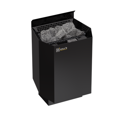 Bastuaggregat HOLL’S VULKANO COMBI Black Mini 3,6 kW