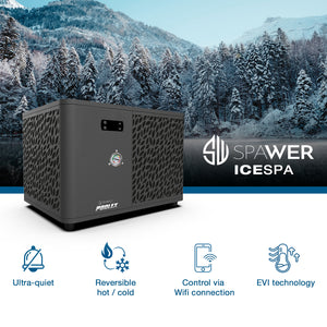 Poolex Spawer IceSpa 7 kW – Spa Värmepump för -25°C | Full Inverter & EVI