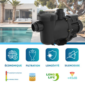 Poolex Onduline 1.5 HP – Variabel Hastighet Poolpump (Energisnål & Tyst)