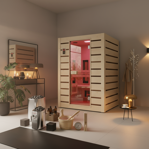 Hybrid Bastu Combi 2-personer – Ång- & Infrabastu