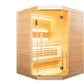 Sauna Sense Hjørne 3 Personer – Traditionel Sauna 4,5 kW (Komplet pakke)