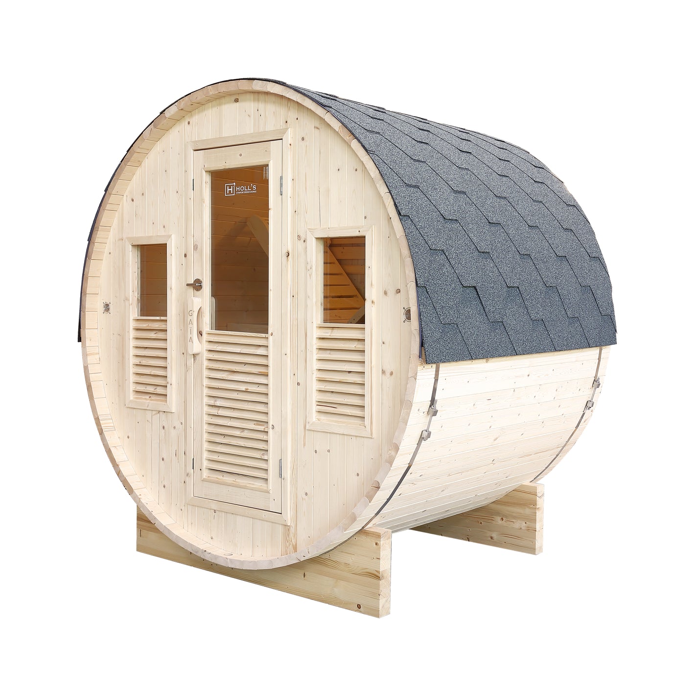 Sauna Gaïa Bella – Utomhusbastu i Massiv Gran (3 personer)