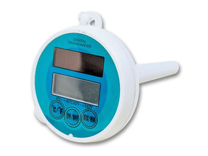 Flydende digitalt pooltermometer med solpanel