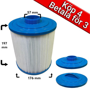 4-Pack spafilter som passar b.la. Artesian, Coleman, Jazzi, Masterspa, Trademax, Vita