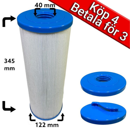 4-Pack spafilter till Aquavia spa, Arctic Spas, Norrlandspoolen, Svenska Bad, Swebad 50ft
