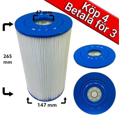 4-Pack spafilter till Arctic Spa, CalSpa, Hotspring, Hydropool, Tiger River, Watkins 30ft