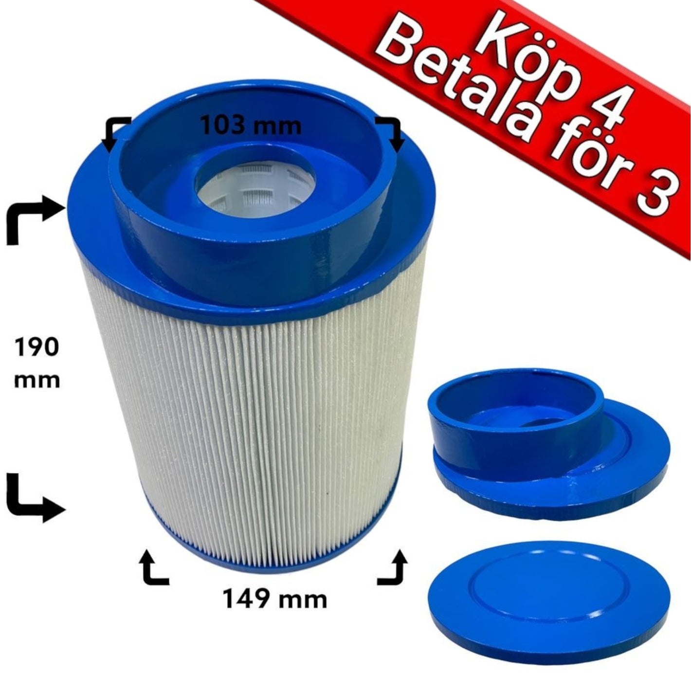 4-Pack spafilter till Softub spabad före 2008 30ft