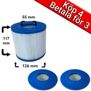 4-Pack spafilter till Beachcomber, Catalina, Clearwater, Maax spas, PDC 35ft