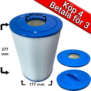 4-Pack spafilter till Caldera Spas, Watkins 50ft