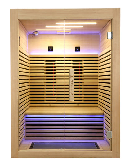 Holl’s Canopée Infraröd Bastu 2 Personer – Triple Care Full Spectrum & Premium Gran
