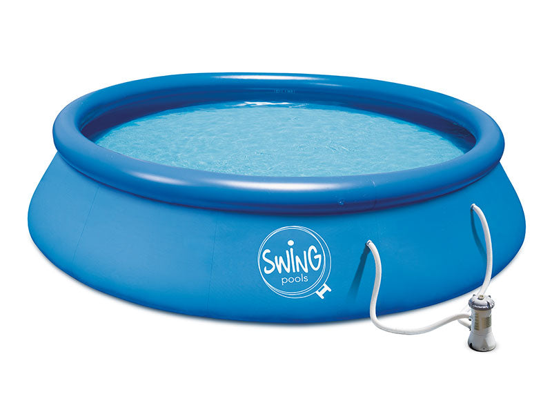 Uppblåsbar Pool Ø 3,66 × 0,76 m med Patronfilterpump 1,2 m³/h
