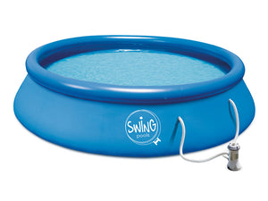 Uppblåsbar Pool Ø 3,66 × 0,76 m med Patronfilterpump 1,2 m³/h
