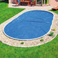 Soltäcke för Pool 5,5 × 3,7 m 180 mikron blå