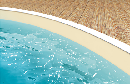 Poolliner Ibiza sand 0,8 mm höjd 1,5 m – 3,5 × 7,0 m