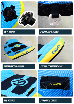 Coasto BEAGLE towed buoy 3-seater model Modèle 3 Places