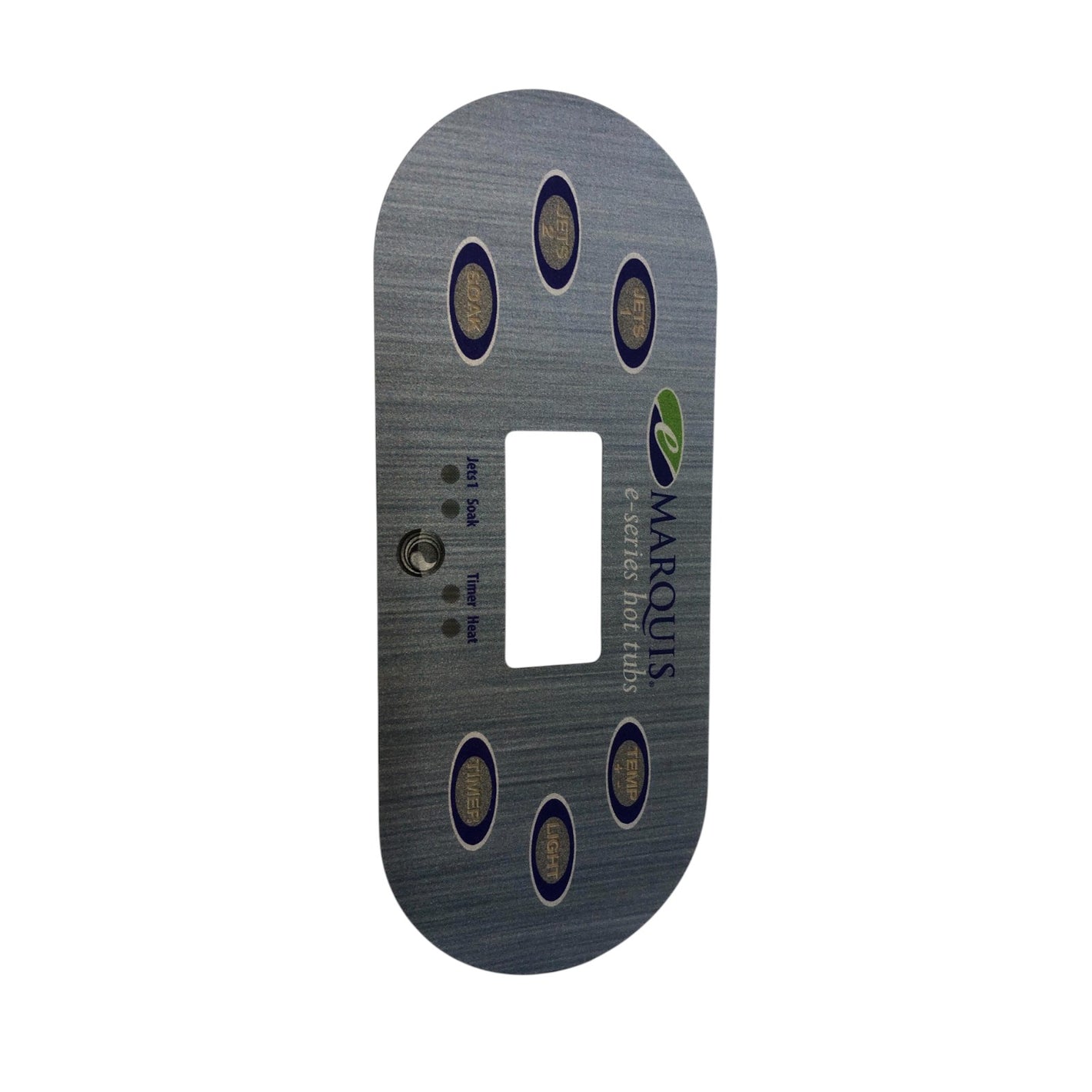 Etikett till Marquis kontrollpanel E-Serien 6 knappar 2 pumpar 2014-2018