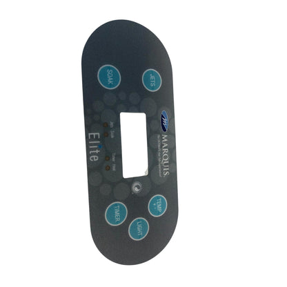 Etikett till Marquis kontrollpanel Elite 5 knappar 1 pump 2020