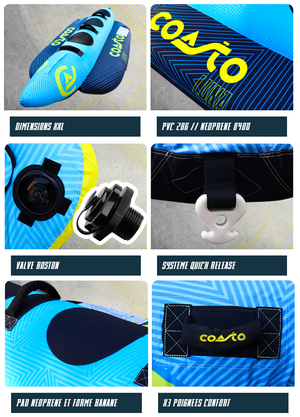 Vattendragbar bana Coasto Luna – 3 personer