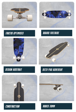 Longboard Surfskate Coasto AGAT 38 tum