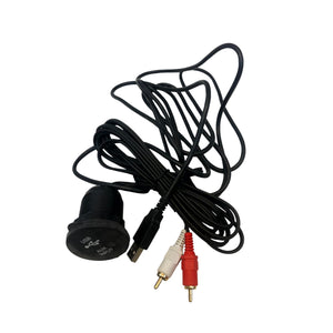 AUX/USB-port Panelmonterad multifunktionskabel för ljud/ström/USB-anslutning