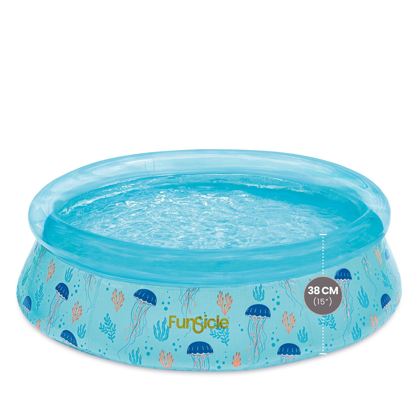 Uppblåsbar Pool Transparent genomskinlig 1,52 × 0,38 m