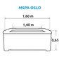 MSPA Oslo F-OS063W Spabad (6 personer)