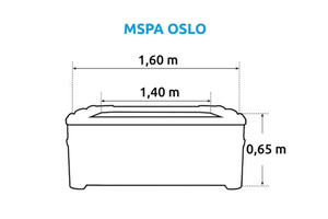 MSPA Oslo F-OS063W Spabad (6 personer)