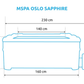 MSPA OSLO SAPPHIRE F-SA063W Spabad (6 personer)