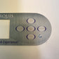 Etiket til Marquis kontrolpanel TP800 (650-0721) 8 knapper 3 pumper 2013-2022 (blå)