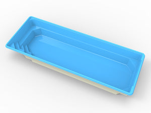 Glasfiberpool Bysjön 10,00m x 3,75m x 1,50m