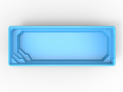 Glasfiberpool Bysjön 10,00m x 3,75m x 1,50m