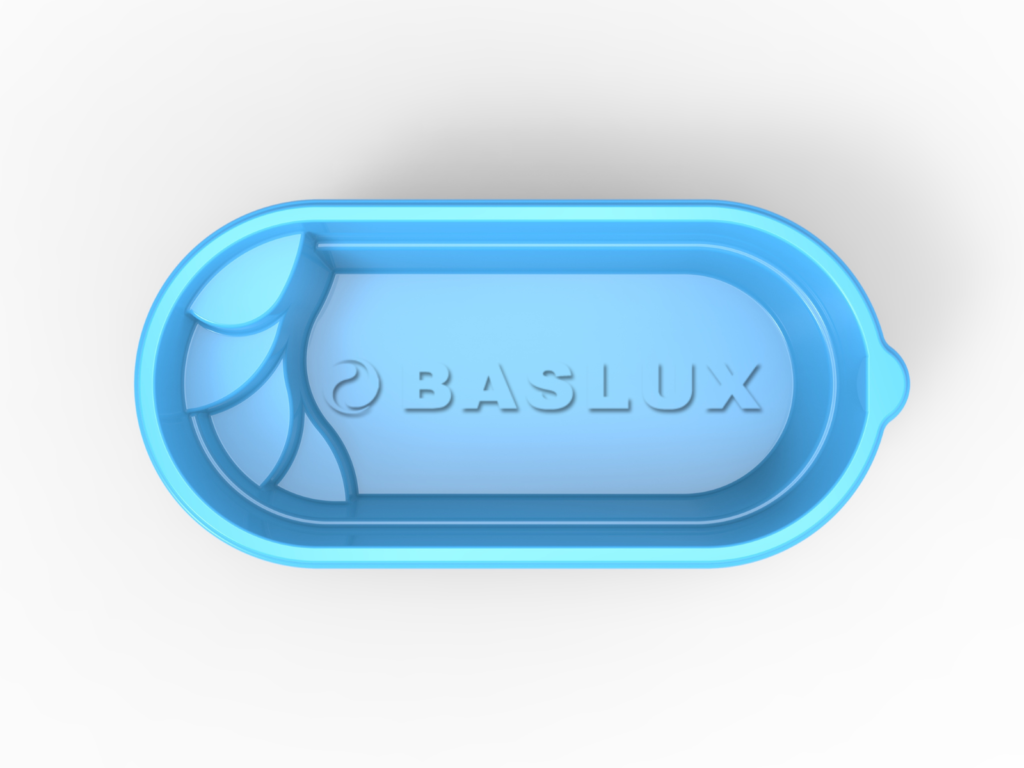 Glasfiberpool Storsjön 4,80m x 2,50m x 1,20m