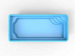 Glasfiberpool Fegen 6,50m x 3,00m x 1,50m