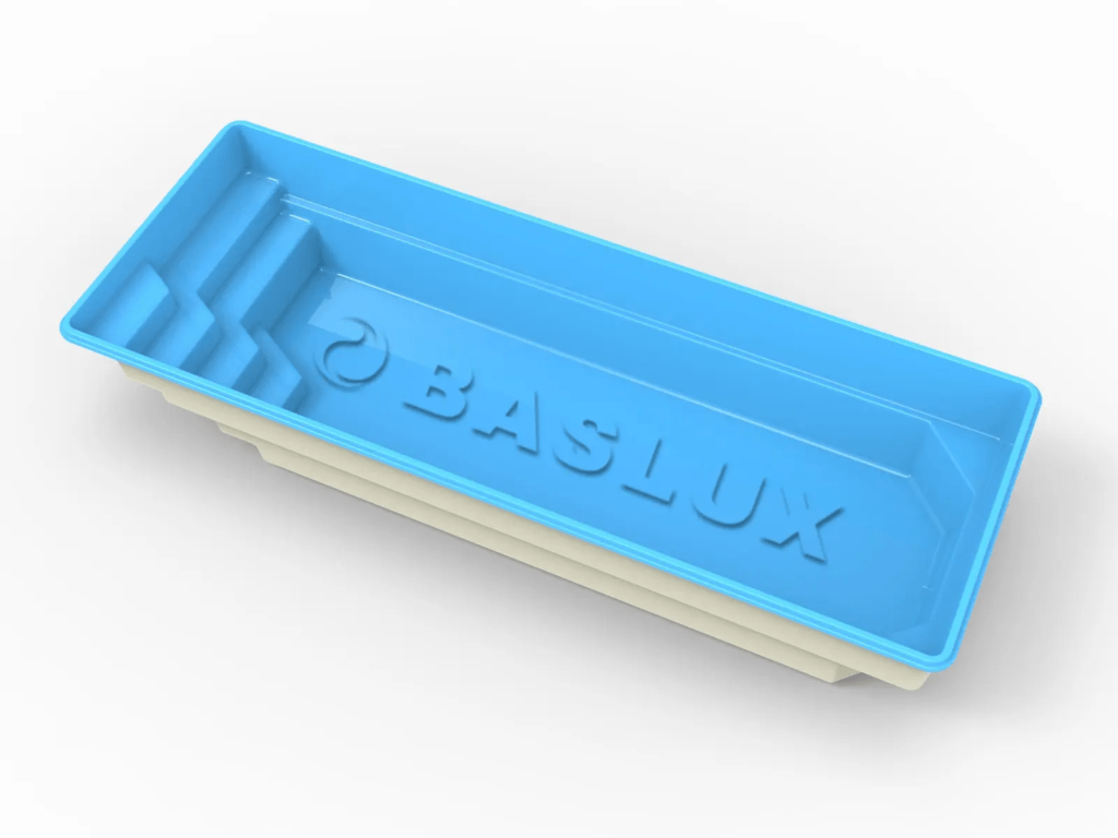 Glasfiberpool Klämmingen 8,40m x 3,10m x 1,50m