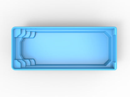 Glasfiberpool Fryken 9,00m x 3,75m x 1,50m