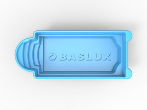 Glasfiberpool Storuman 7,40m x 3,15m x 1,50m