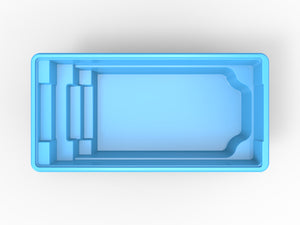Glasfiberpool Ivösjön 6,30m x 3,15m x 1,50m
