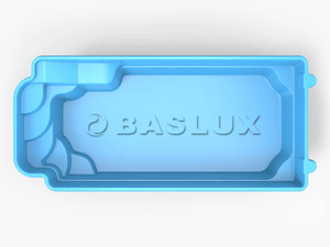 Glasfiberpool Usken 9,50m x 3,70m x 1,55m