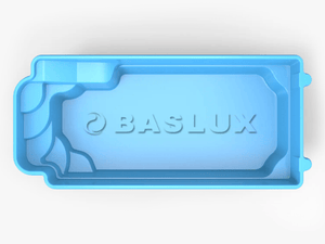 Glasfiberpool Usken 9,50m x 3,70m x 1,55m