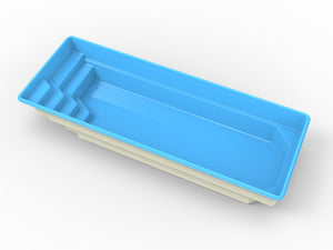 Glasfiberpool Klämmingen 8,40m x 3,10m x 1,50m