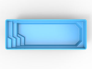 Glasfiberpool Klämmingen 8,40m x 3,10m x 1,50m