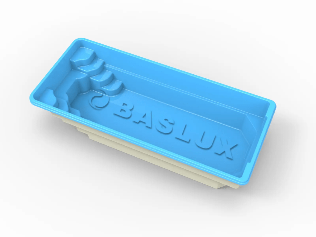 Glasfiberpool Näkten 7,00m x 3,10m x 1,50m