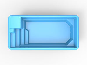 Glasfiberpool Lillsjön 6,30m x 3,10m x 1,50m