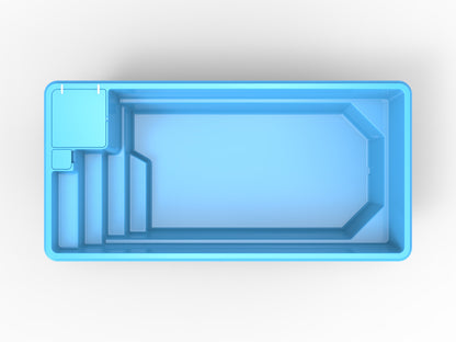 Glasfiberpool Lillsjön 6,30m x 3,10m x 1,50m