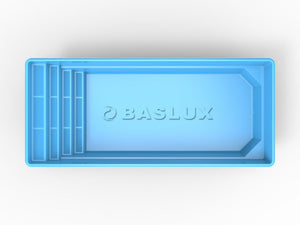 Glasfiberpool Vallsjön 8,40m x 3,60m x 1,50m