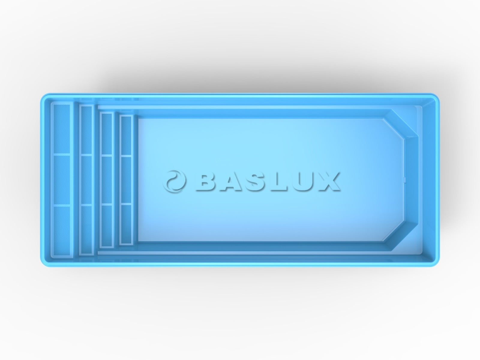 Glasfiberpool Vallsjön 8,40m x 3,60m x 1,50m