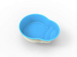 Glasfiberpool Mälaren 3,00m x 2,35m x 0,80m